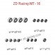 ZD Racing MT16 Parts Bearing series 16065